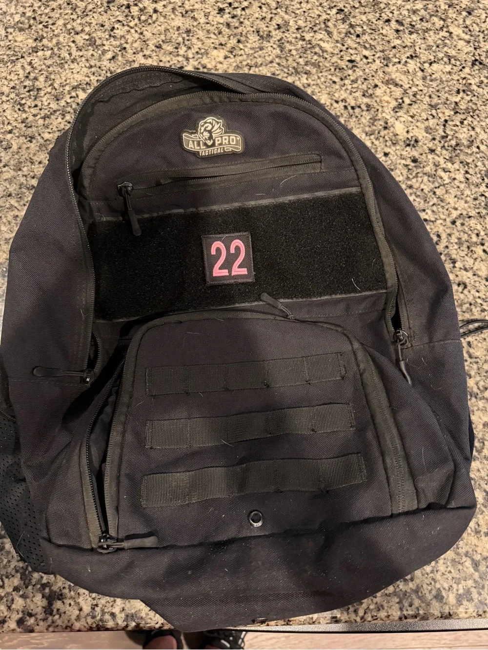 ALL PRO TACTICAL Tactical Black BASEBALL Backpack - Black